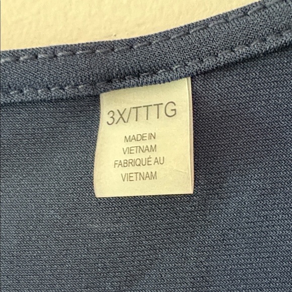 NWT Tahari Midnight Blue Women's Top Size 3X - Picture 3 of 7